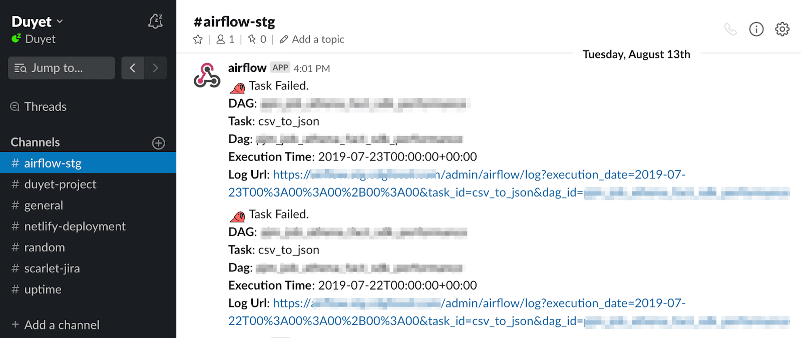 Gửi Slack Alerts trên Airflow